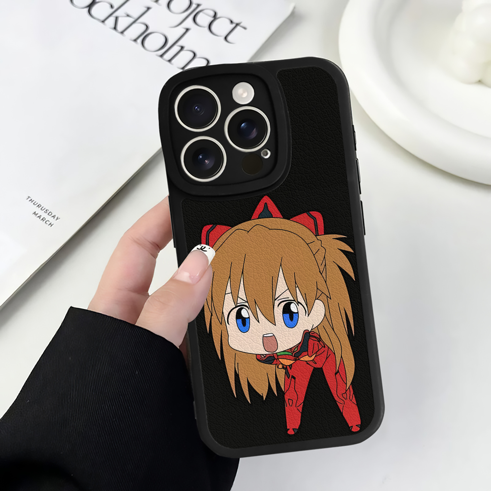 （画像用） EVA 新世紀エヴァンゲリオン 【iPhone 16シリーズ対応】シリコンスマホケース（レザー調） 材質：シリコン
